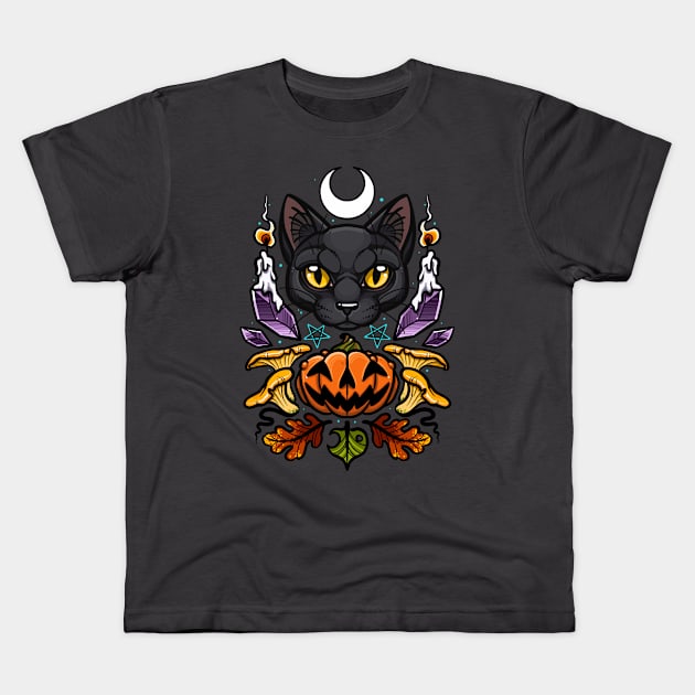 Spooky Season Kids T-Shirt by theartofamberramirez